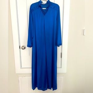 Vintage Vanity Fair Women’s Royal Blue Satin Robe Sz. L